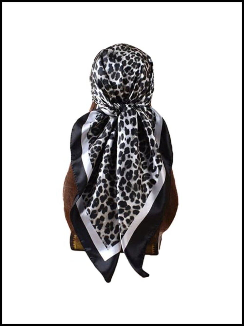 Satin Hair Scarf for Women Silk Square Head Wrap Bandana Shawl 35 Inches